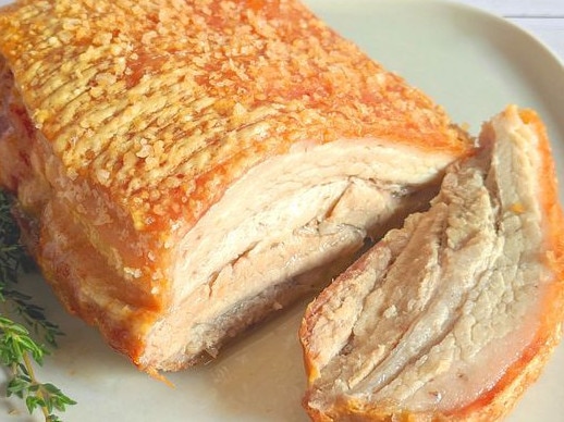 Air fryer roast pork belly.