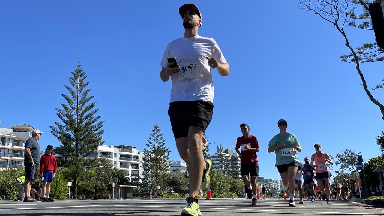 Jeremy Varendorff in action at the 2022 Sunshine Coast Marathon and Community Run Festival.