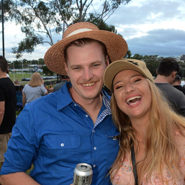 Joshua Hicks and Gemma Henke at Under The Southern Stars concert at Sharks, Parkwood. Pic: Regina King