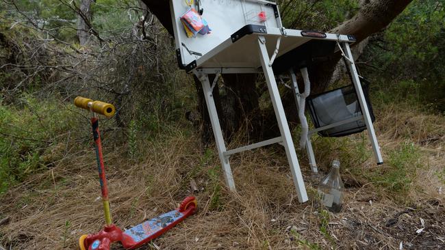 An odd assortment of household furniture was also found. Picture: Chris Eastman