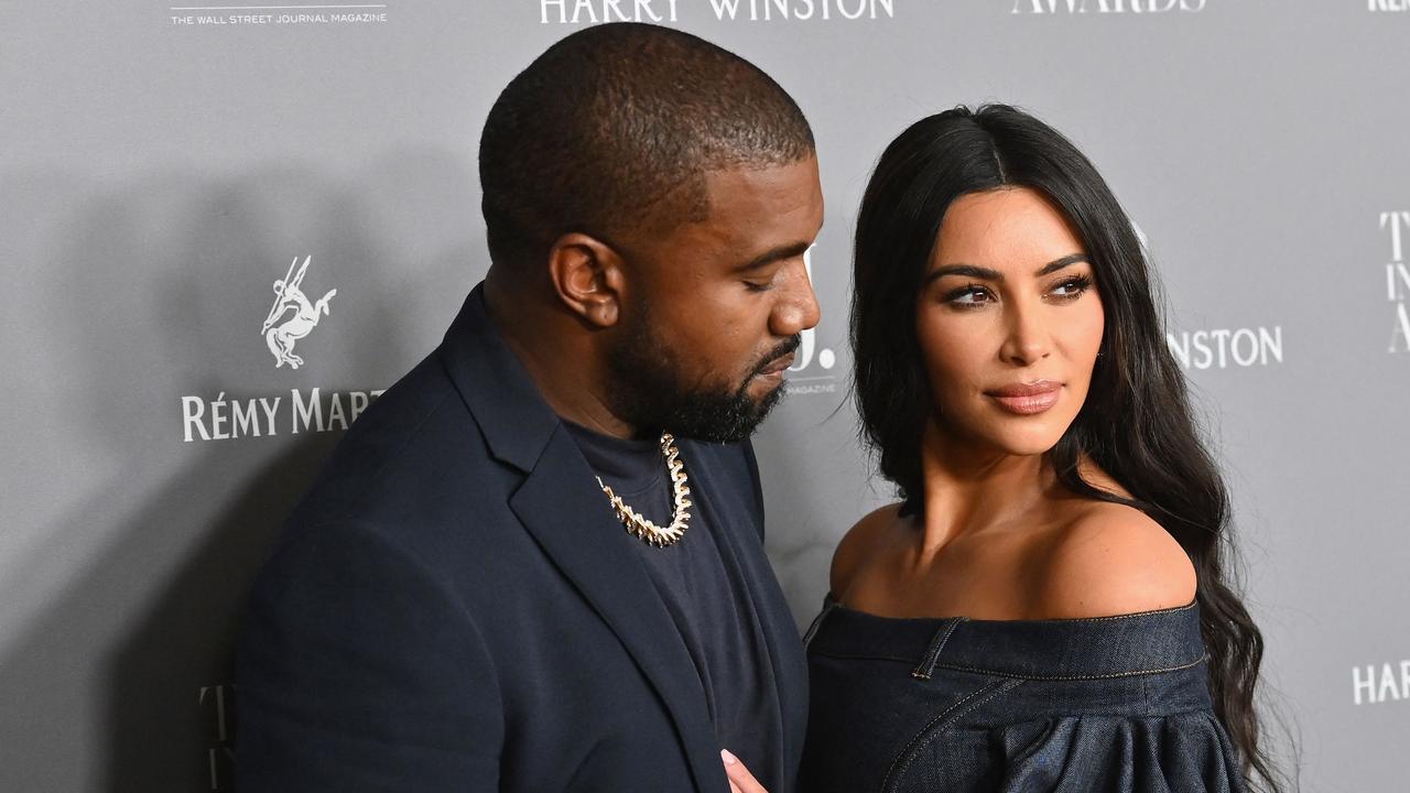 Kanye, Kim and her new boyfriend Pete Davidson have been engaged in a messy war of words. Picture: AFP