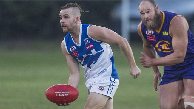 Tierone Cuffe in action for Sunbury. Picture: Rob Leeson