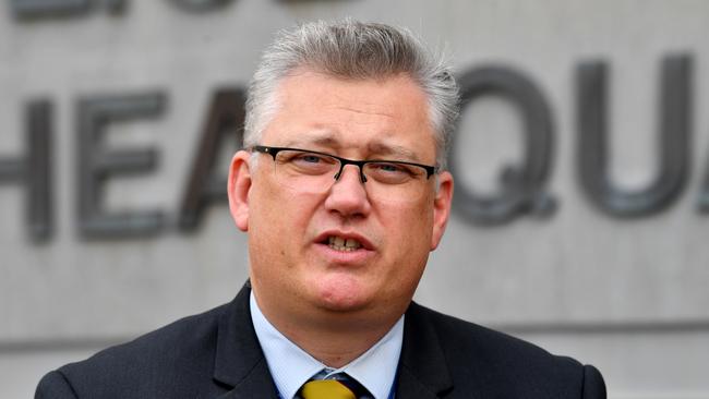 Logan’s Detective Acting Inspector Scott Furlong. (AAP Image/Darren England)