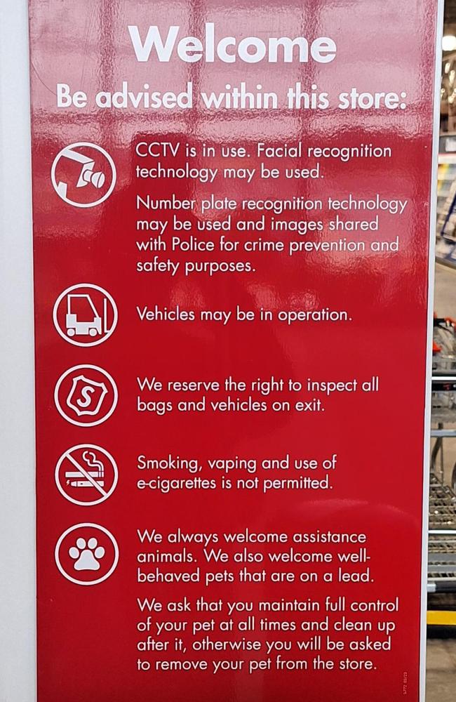 New signage outside Bunnings stores has caused a stir among customers. Picture: Reddit