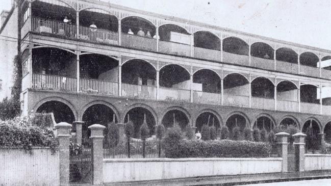 The Oslo Hotel was built as a row of five, three-storey terraces. It is located at 38 Grey St, St Kilda, formerly Westbourne Terrace. Picture: St. Kilda Historical Society