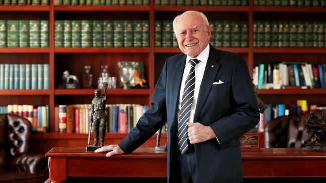 Former prime minister John Howard in his Sydney office. Picture: Jane Dempster