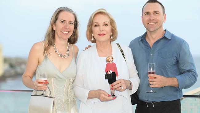 Ita Buttrose with her niece Eve (left) and nephew Richard Buttrose. Picture: Darren Leigh Roberts