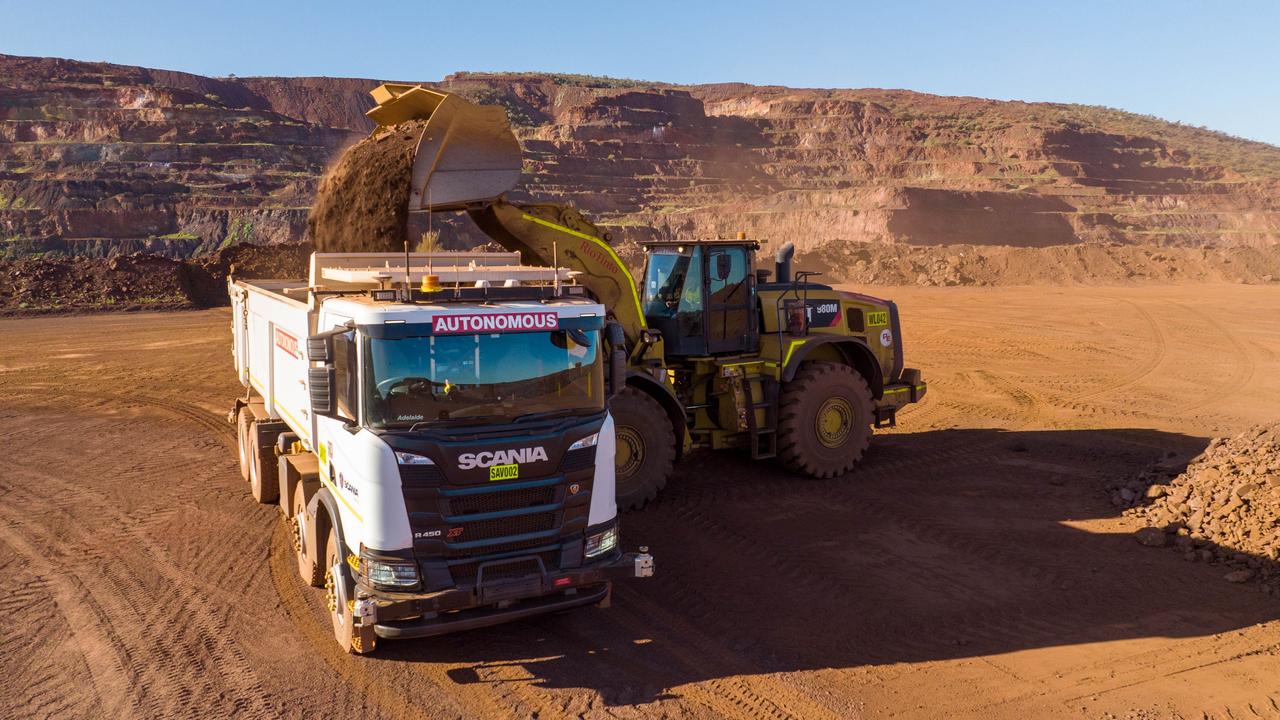 Shares in iron ore miners fell on Friday. Picture: Rio Tinto