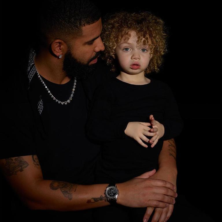 Drake and son Adonis.