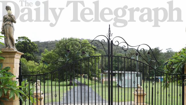 The gates of the Riviera Ski Park, where police allege Charlise Mutten’s mum was staying during the schoolgirl’s final hours. Picture: John Grainger