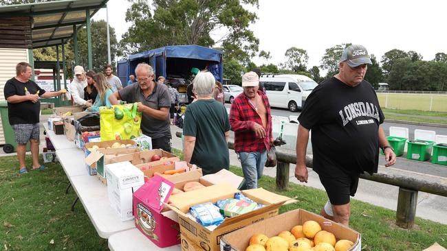 The established homeless community at Eagleby. Picture: Liam Kidston