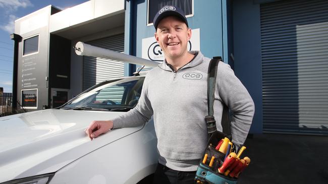 Electrician Boden Carkeek who runs Quality Care Electrical is one of almost 40 nominees in the best Geelong electrician vote. Picture: Alan Barber.