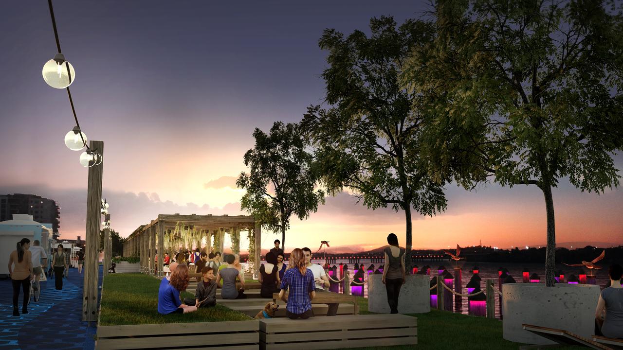 The green space at 6 River St, and the neighbouring 8 River St, will become a hive of community connection under plans from ReNew Mackay. Picture: Mackay Regional Council