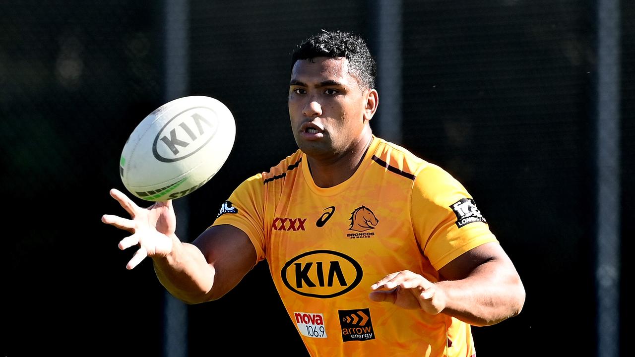 Tevita Pangai Jr was granted an early release by the Broncos. Picture: Bradley Kanaris/Getty Images