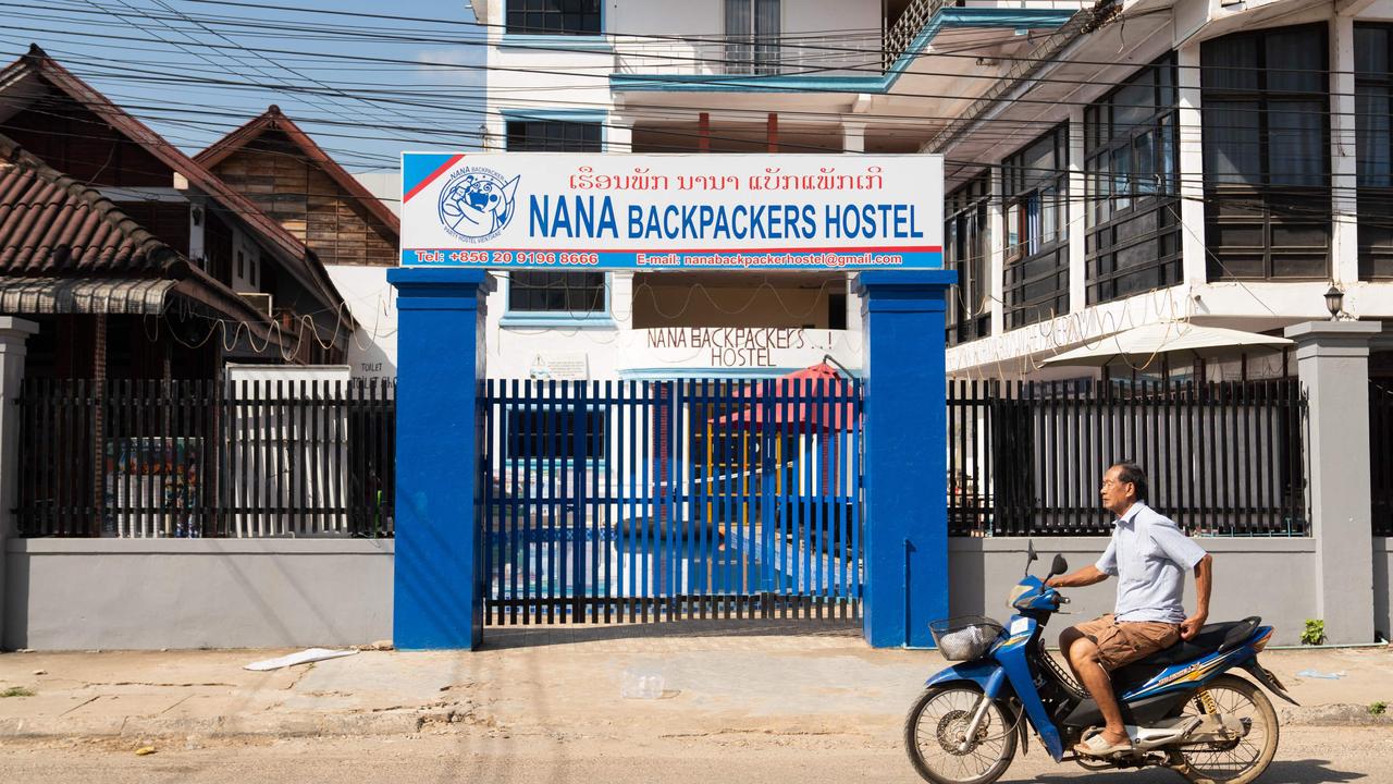 Nana Backpackers Hostel in Vang Vieng where the two Australian teenagers were staying. Picture: AFP