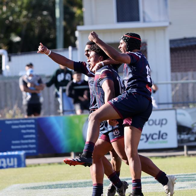 Langer Trophy schoolboy rugby league grand final between Palm Beach Currumbin SHS and Ipswich SHS. Picture: Nigel Hallett