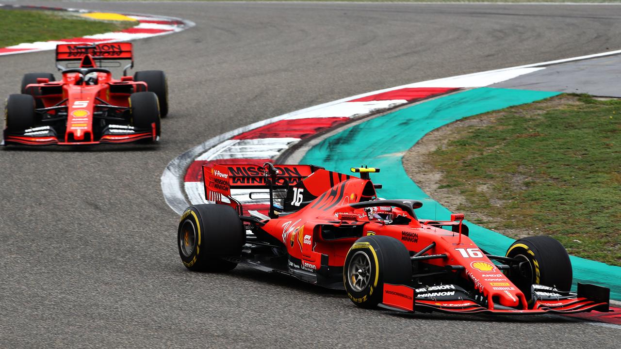 Formule 1 ferrari charles leclerc sun