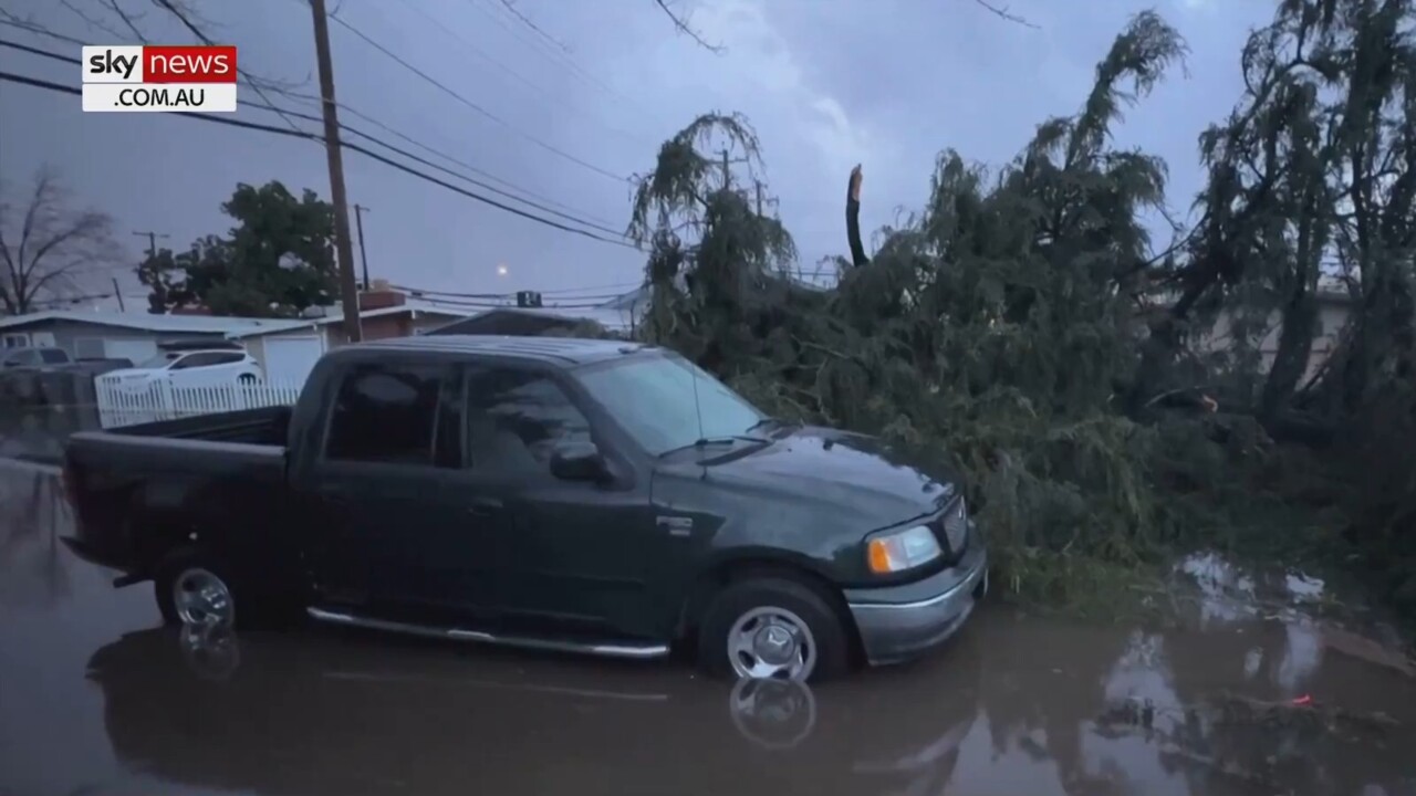 Severe storms sweep across US West Coast