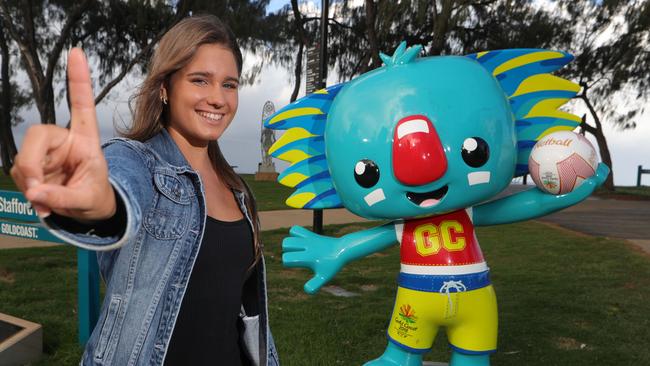 Eve Lutze, 18, is now a full-time professional athlete as well as an education student at Griffith University. Picture Glenn Hampson