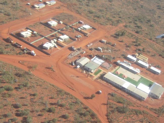 Aerial view of Arlparra School in the Territories east that won the Keep Australia Beautiful Best Tidiest Town School Award.