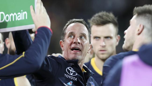 Adelaide coach Don Pyke has plenty to ponder in 2019. Picture SARAH REED