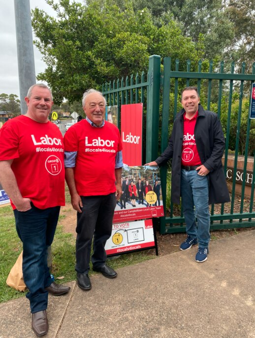 Federal MP for Macarthur Dr Mike Freelander and George Brticevic.