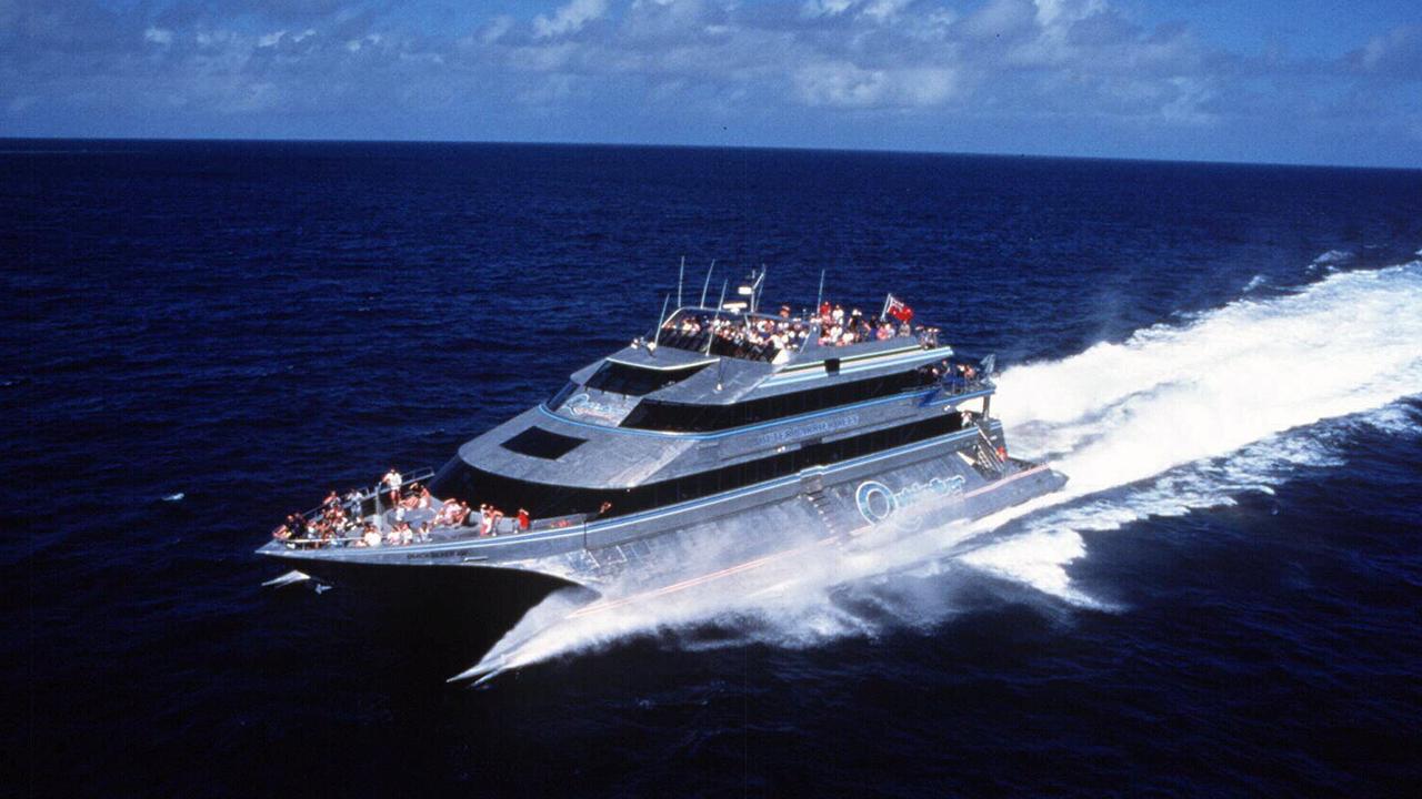 A Quicksilver catamaran service is connecting Cairns and Port Douglas while the Captain Cook Highway is out of action.