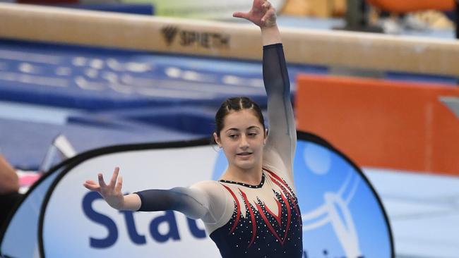 Young gymnast Eva Fountis. Picture: Supplied.