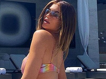 Kylie Jenner deletes bikini snap after fans accuse her of massive photoshop fail. Picture: Instagram / Kylie Jenner