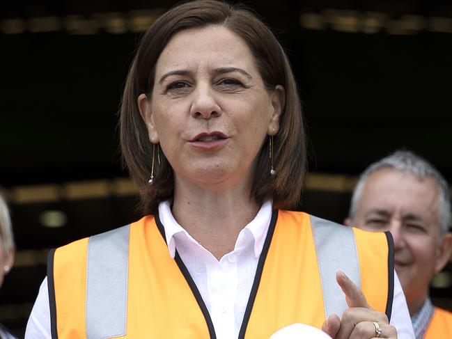 Mackay AUSTRALIA - NewsWire Photos October 27, 2020: Queensland opposition LNP leader Deb Frecklington visits mining and equipment fabrication plant Mainetec. With only 4 days until the election the LNP is showing their support for the mining industry. : NCA NewsWire / Sarah Marshall