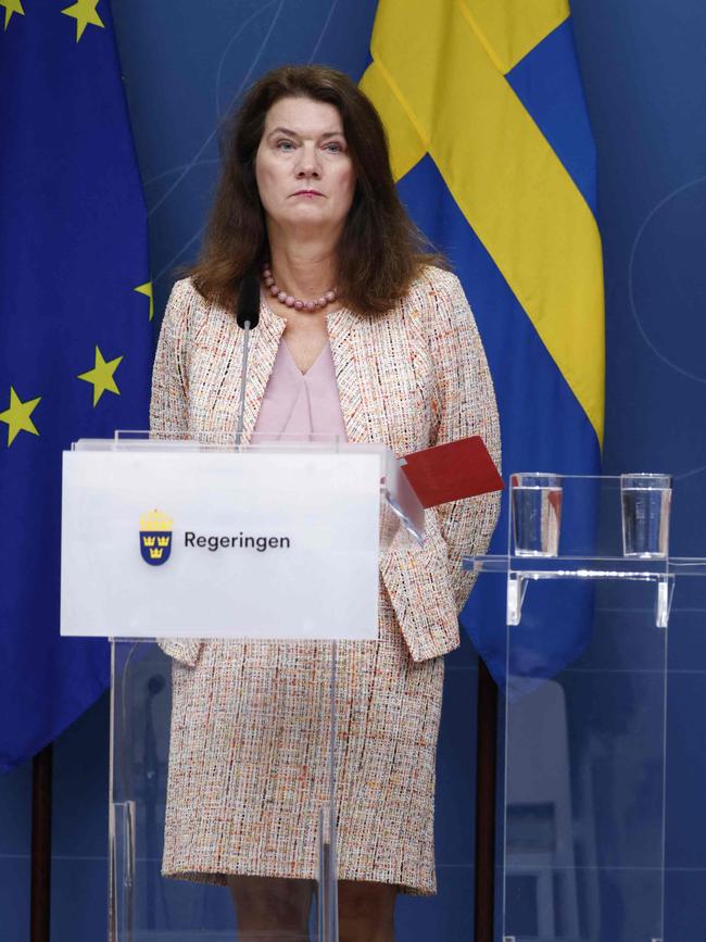 Sweden's former foreign minister Ann Linde. Picture: AFP