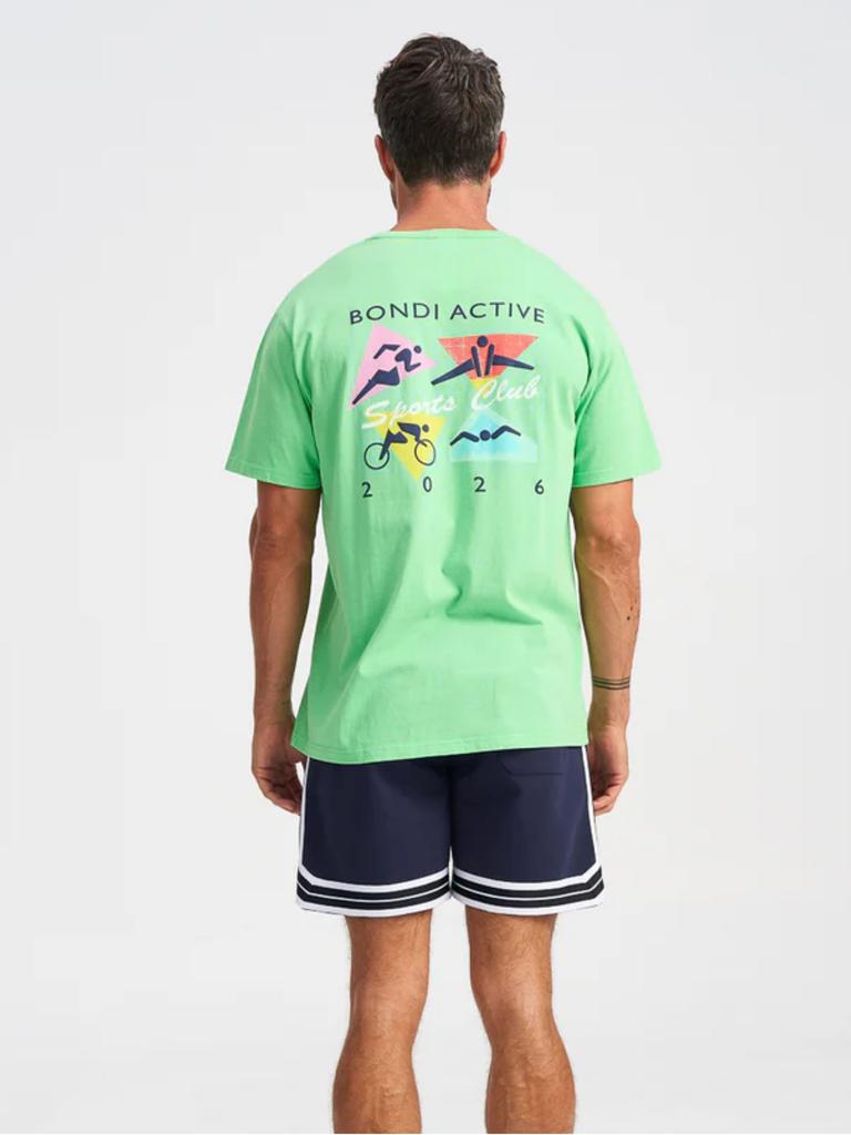 Bondi Active Sports Club Tee in Green. Picture: Bondi Active