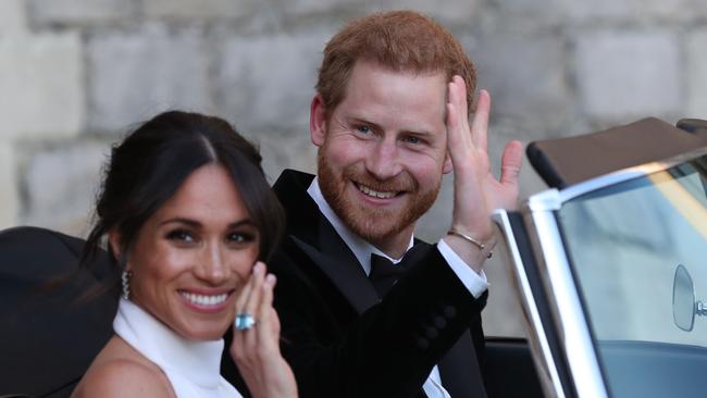 Harry and Meghan on their wedding day. Credit: AFP/POOL/Steve Parsons