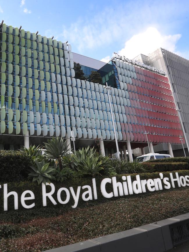 The Royal Children’s Hospital oncology ward is a tier one exposure site. Picture: David Crosling