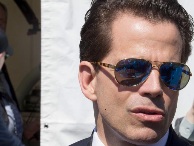 Anthony Scaramucci’s personal views are at odds with Mr Trump’s Picture: AFP/Tasos Katopodis