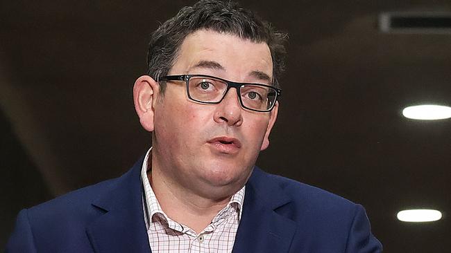 Premier Daniel Andrews says the Covid situation remains too unstable in Sydney. Picture: Ian Currie