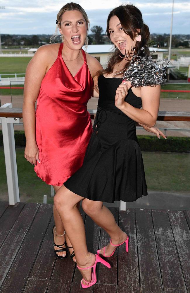 Kayla White and Lisa Ward at Gympie Women Business Awards. Picture: Patrick Woods.