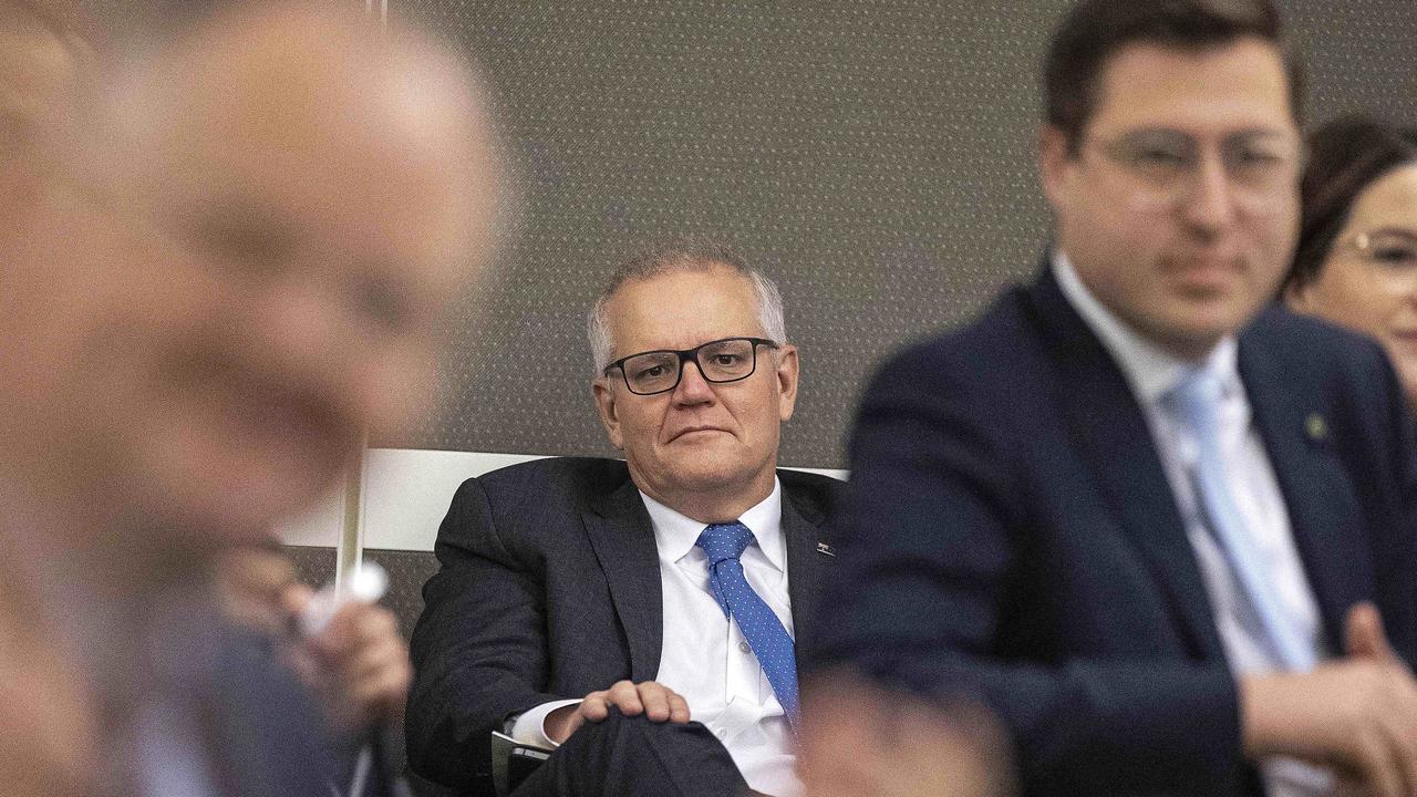 The former PM Scott Morrison has denied any knowledge of taking control of the Social Services portfolio during the pandemic. Picture: NCA NewsWire / Gary Ramage