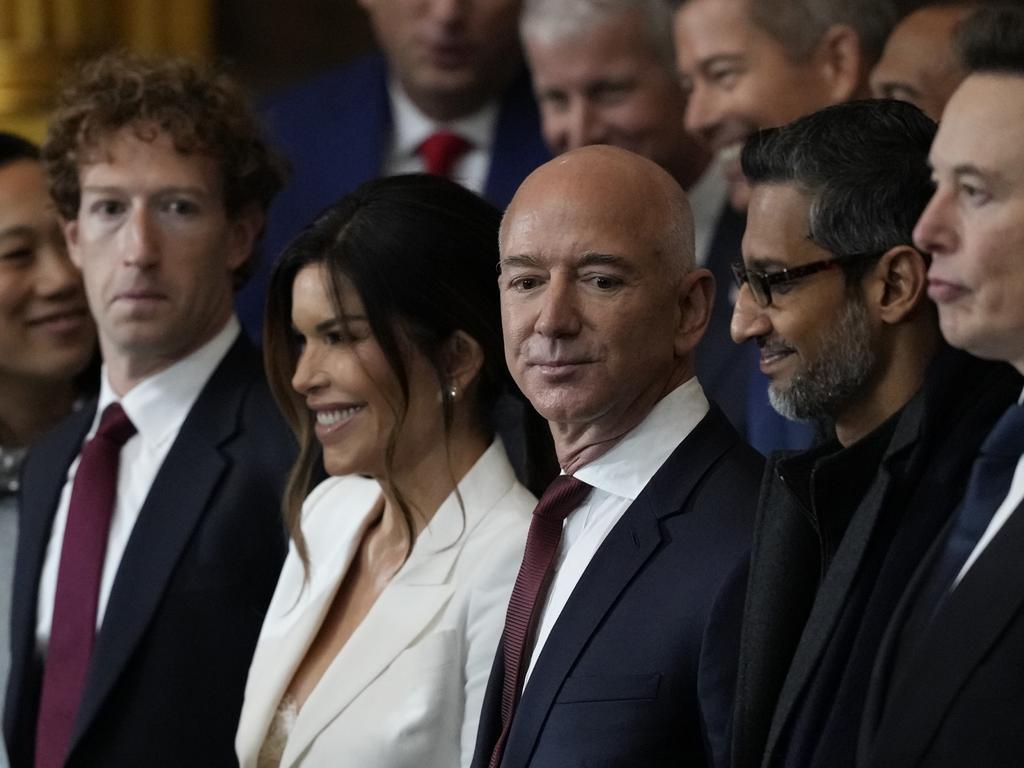 Tech billionaires take centre stage at Trump inauguration