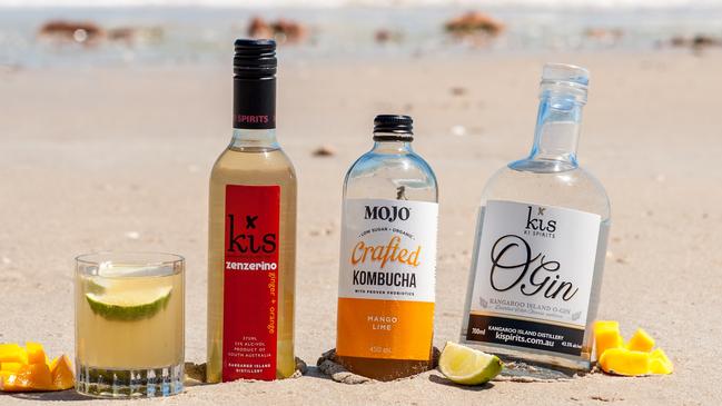 Kombucha brand MOJO says their drinks go well with gin and support it being used as a mixer, as ‘mindful drinkers’ seek healthier alcohol alternatives. Picture: Supplied 