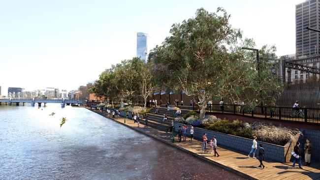 How Greenline might look near Flinders Street Station. Picture: Supplied