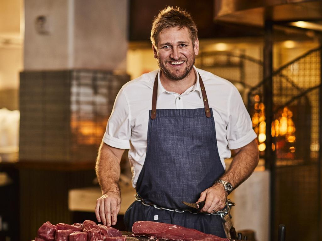 Curtis Stone appears on MasterChef live from Los Angeles to provide a master class on working with eight different cuts of beef. Picture: Ten