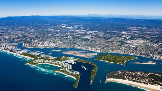 Breakwater Group plans for a mega development involving a cruise ship terminal, superyacht marina and ferry terminal at The Spit with 175 land packages for third-party developers.