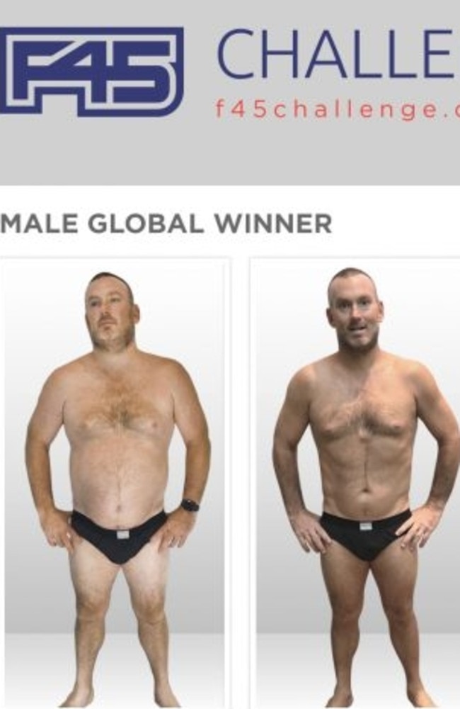 Jason Oberman, from F45 Carrara, was announced the Global male winner of the 8 week challenge. Photo Supplied