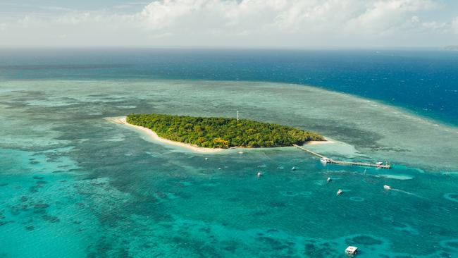 Aerial image of Green Island off Cairns.