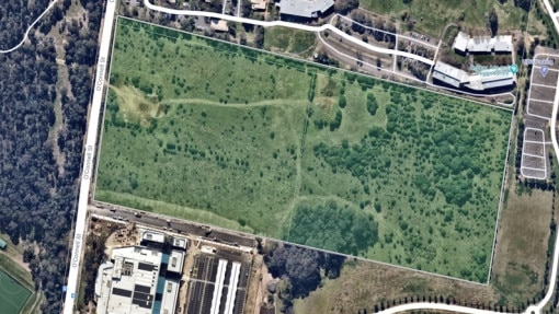 The site of a proposed housing estate in Caddens. Picture: Supplied