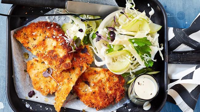 This buttermilk chicken schnitzel is just like at the pub.