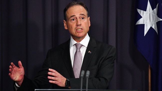 Federal Health Minister Greg Hunt has signed off unrestricted outbound travel from November 1. Picture: Getty Images