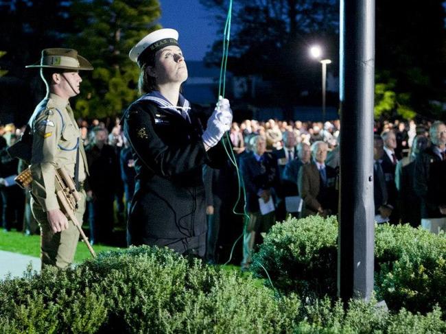 Navy personnel will not march at the Greenwell Point Anzac Day march near Nowra because of occupational health and safety concerns. Picture: Alan Lancaster 