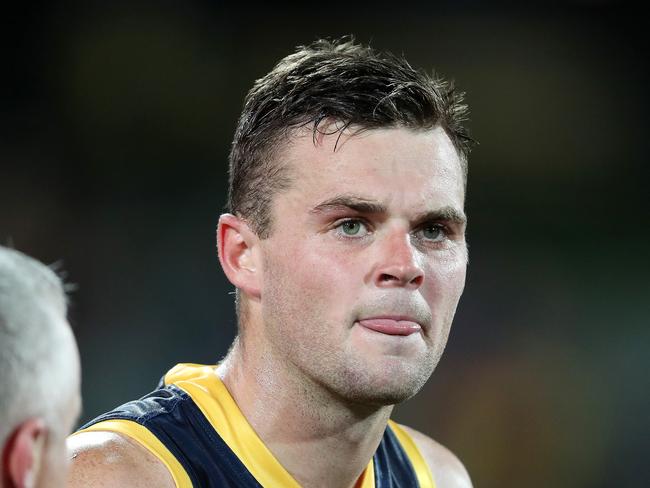 AFL  - Saturday, 19th September, 2020 - Adelaide Crows v Richmond at the Adelaide Oval. Adelaide's Brad   Crouch at 3 quarter time Picture: Sarah Reed